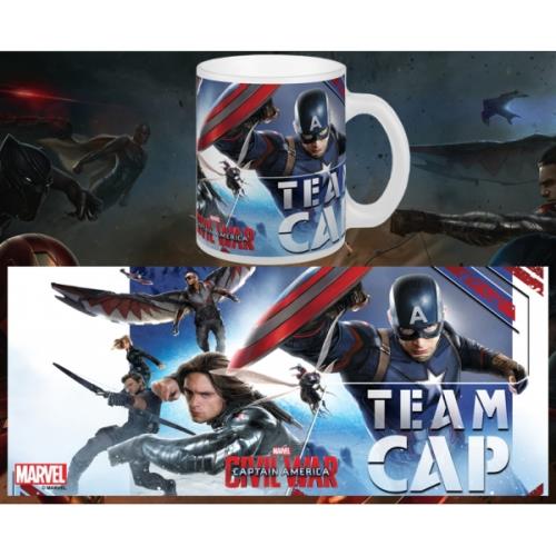 Mug Marvel Civil War Team Cap Semic 320ml