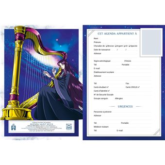 Agenda scolaire 2023-2024 Saint Seiya Hadès