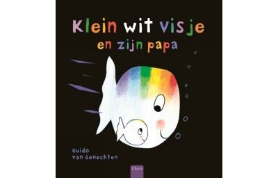 Klein wit visje en zijn papa