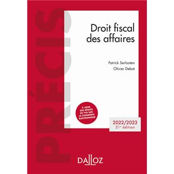Droit fiscal des affaires 2022-2023 21ed