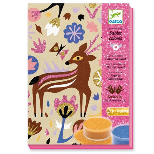 Sables colorés et paillettes Merveilles des bois Djeco