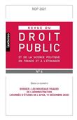 Revue du droit public et de la science politique en France et à l'étranger N°6-2021