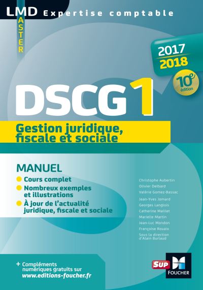 DSCG 1 Gestion juridique fiscale et sociale manuel