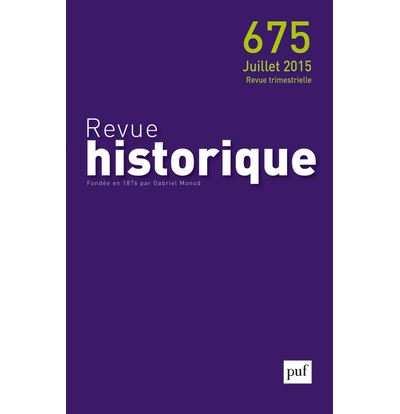 Revue historique 2015