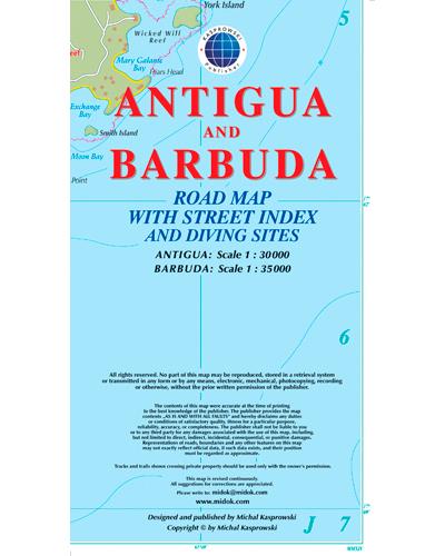Antigua barbuda 1:30 000 et 1:35 000