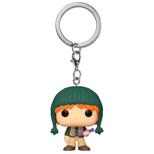 FUNKO POCKET KEYCHAIN HARRY POTTER HOLIDAY-RON WEASLEY