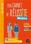 Mon carnet de réussite Maths 5e 4e 3e - Ed. 2021 - Cahier élève