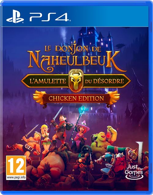 Pochette avant du jeu Le Donjon de Naheulbeuk L'Amulette du Désordre Chicken Edition PS4