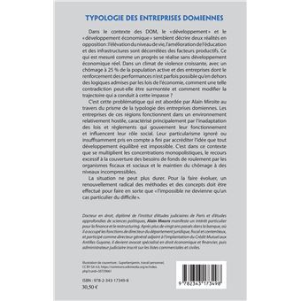 Typologie des entreprises domiennes