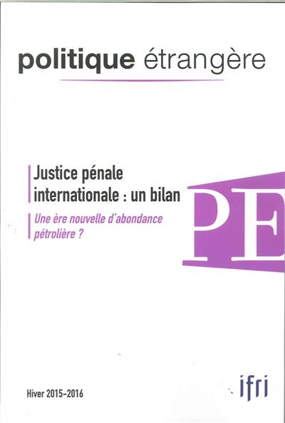 Justice pénale internationale