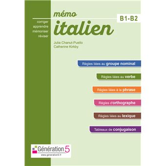 Mémo italien B1-B