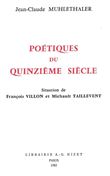 Poétiques du quinzième siècle