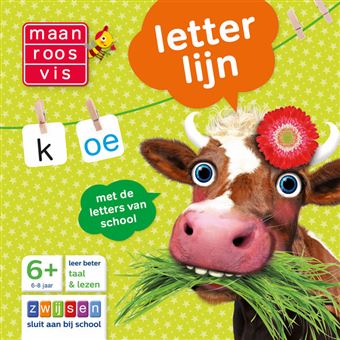 Maan Roos Vis - Met De Letters Van School - Letterlijn - Léo Timmers ...