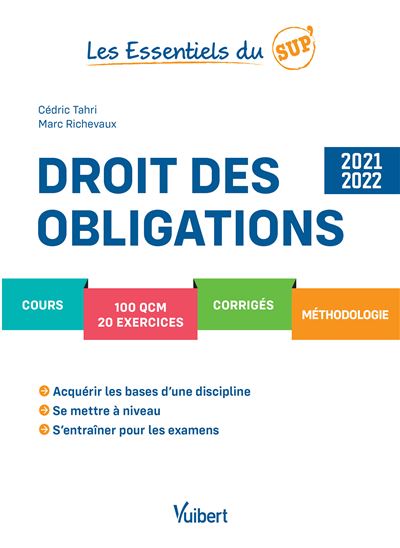 Les essentiels du sup : Droit des obligations