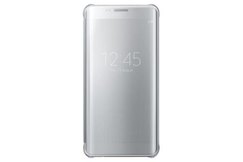 Etui Samsung Clear View Cover pour Galaxy S6 Edge Plus Argent