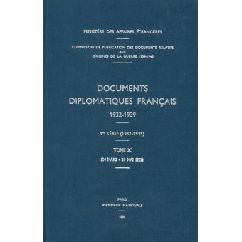 Documents diplomatiques français
