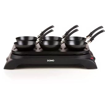 DOMO DO8710W - Crêpière/wok électrique - 1 kWatt - 1