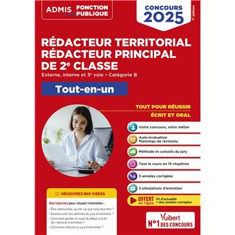 Concours Rédacteur Territorial Et Rédacteur Principal De 2e Classe ...