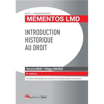 Introduction Historique Au Droit 5eme Edition - 