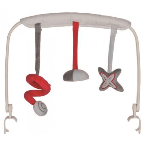 Arches De Jeu En Bois Pour Bébé - Lot De 4, Gris, Pour Poussette, Siège Auto, Parc - Éveil Sensoriel 0-6 Mois