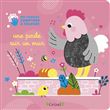 Une poule sur un mur