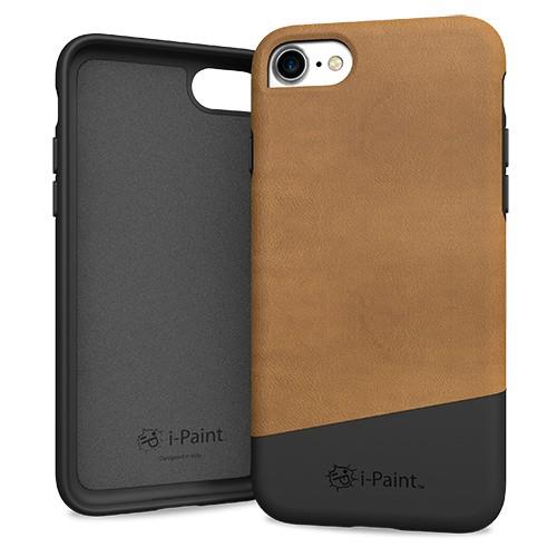 Coque i-Paint pour iPhone 7 en cuir Marron