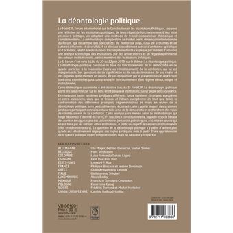 La deontologie politique