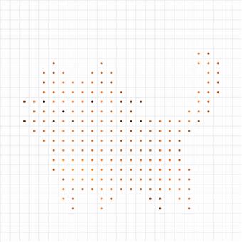 Colos et autocollants pixels animaux