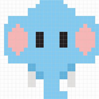 Colos et autocollants pixels animaux