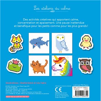 Colos et autocollants pixels animaux