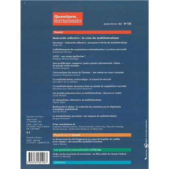 Insécurité collective : La crise du multilatéralisme