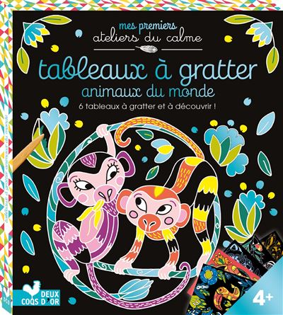Tableaux à gratter Animaux du monde