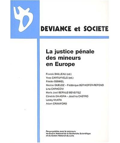 La justice pénale des mineurs en Europe