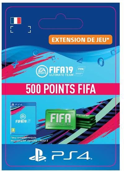 Code de téléchargement FIFA 19 Ultimate Team 500 Points PS4