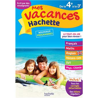 Mes vacances Hachette 4E/3E