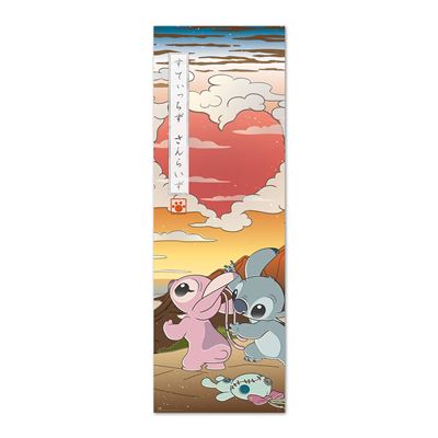 Poster porte Stitch Japan