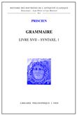 Grammaire Livre XVII - Syntaxe I