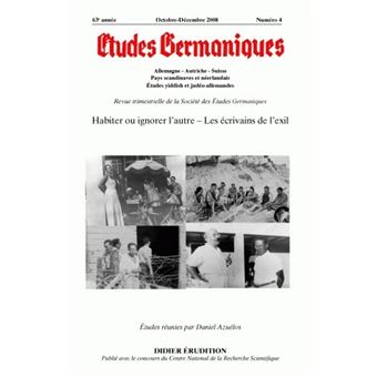 Études germaniques - N°4/2008