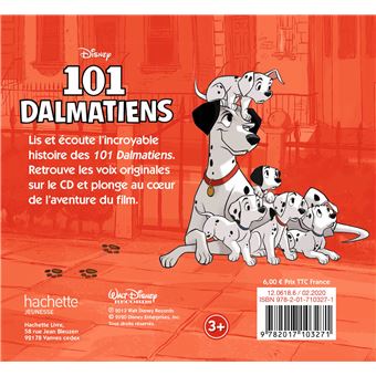 LES 101 DALMATIENS - Mon histoire à écouter - L'histoire du film - Livre CD - Disney