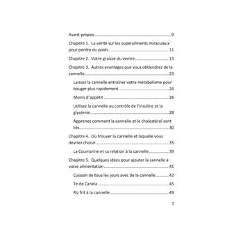 Régime à la cannelle