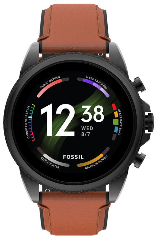 Fossil Gen 6 Smartwatch FTW4062 44mm Brown Leather