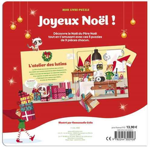 Le Livre-puzzle de T'choupi, Joyeux Noël ! - Dès 2 ans