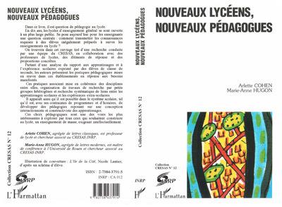 Nouveaux lycéens nouveaux pédagogues - Arlette Cohen - (donnée non spécifiée)