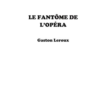Le Fantôme de l'opéra