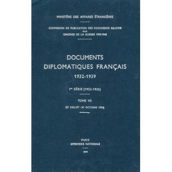 Documents diplomatiques français