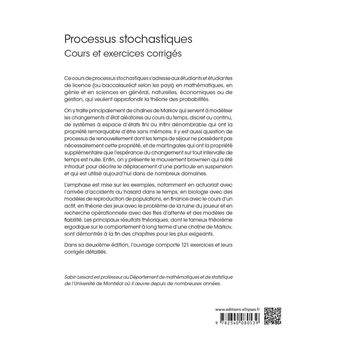 Processus stochastiques - cours et exercices corrigés