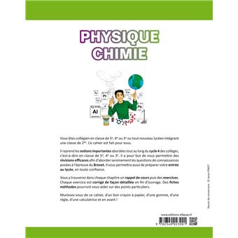Physique-chimie cycle 4 - Aide aux révisions du Brevet - Pour se préparer efficacement à la Seconde