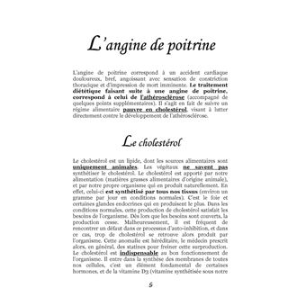Quelle alimentation pour l'angine de poitrine ?