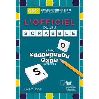 Dictionnaire électronique officiel Scrabbel 2023 Lexibook