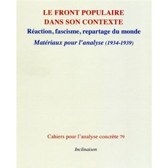 Le Front Populaire dans son contexte